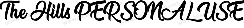 The Hills PERSONAL USE ONLY字体转换